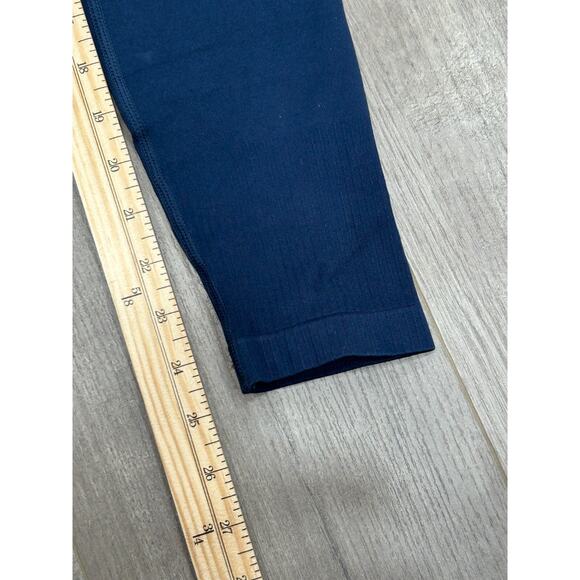 NWT Tommie Copper Women's Dark Navy Stretch Seamless Ankle Leggings Size Large - Picture 8 of 8